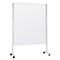 magnetoplan® Stellwand, mobil, doppelseitig, B 1500 x T 1200 mm, weiss, emailliert