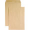 An envelope and a sheet of paper in beige on a white background.
