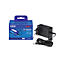 Black AC adapter and a blue box. The box says "Brother AC Adapter."