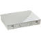 Mallette d'assortiment ADB, vide, 6 compartiments longs, verrouillable, avec poignée, L 330 x P 230 x H 50 mm, acier &amp; plastique ABS, gris clair RAL 7035