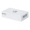 Weißer Manhattan 5-Port Fast Ethernet Switch mit Markenlogo vor weißem Hintergrund.