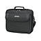 Schwarze Manhattan Laptoptasche mit Tragegriff vor weißem Hintergrund.