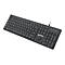 Manhattan Gaming USB Keyboard, Low Force Key Edition, 12 Multimedia Keys, Rainbow-LED Backlighting, USB-A, Black, Retail Box (German layout) - Low-Force Key Edition - Tastatur - hintergrundbeleuchtet - USB - Schwarz