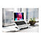 Manhattan Laptop and Tablet Stand, Adjustable (5 positions), Suitable for all tablets and laptops up to 15.6', Portable and Lightweight, Steel, Black, Lifetime Warranty - Notebook- / Tablet-Ständer - 39.6 cm - 10' - 15.6' - Schwarz