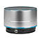 Manhattan Metallic Bluetooth Speaker (Clearance Pricing), Splashproof, Range 10m, microSD card reader, Aux 3.5mm connector, USB-A charging cable included (5V charging), Silver, Three Years Warranty - Lautsprecher - tragbar - kabellos