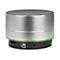 Manhattan Metallic Bluetooth Speaker (Clearance Pricing), Splashproof, Range 10m, microSD card reader, Aux 3.5mm connector, USB-A charging cable included (5V charging), Silver, Three Years Warranty - Lautsprecher - tragbar - kabellos
