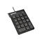 Manhattan Numeric Keypad, Wired, USB-A, 18 Full Size Keys, Black, Membrane Key Switches, Windows and Mac, Three Year Warranty, Blister - Tastenfeld - USB - Schwarz