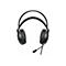 Schwarzes Gaming-Headset mit Mikrofon, auf weiÃŸem Hintergrund.