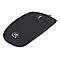 Manhattan Silhouette Sculpted USB Wired Mouse, Black, 1000dpi, USB-A, Optical, Lightweight, Flat, Three Button with Scroll Wheel, Three Year Warranty, Blister - Maus - rechts- und linkshändig - optisch - 3 Tasten - kabelgebunden