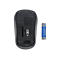 Manhattan Success Wireless Mouse, Black/Green, 1000dpi, 2.4Ghz (up to 10m), USB, Optical, Three Button with Scroll Wheel, USB micro receiver, AA battery (included), Low friction base, Three Year Warranty, Blister - Maus - RF - Schwarz/Grün
