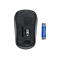 Manhattan Success Wireless Mouse, Black/Orange, 1000dpi, 2.4Ghz (up to 10m), USB, Optical, Three Button with Scroll Wheel, USB micro receiver, AA battery (included), Low friction base, Three Year Warranty, Blister - Maus - RF - Schwarz/Orange