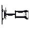 Manhattan TV & Monitor Mount, Wall, Full Motion, 1 screen, Screen Sizes: 37-75', Black, VESA 200x200 to 800x400mm, Max 75kg, LFD, Tilt & Swivel with 3 Pivots, Lifetime Warranty - Klammer - für gekrümmter LCD-Fernseher - stabiler Stahl - Schwarz - ...