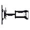 Manhattan TV & Monitor Mount, Wall, Full Motion, 1 screen, Screen Sizes: 37-75', Black, VESA 200x200 to 800x400mm, Max 75kg, LFD, Tilt & Swivel with 3 Pivots, Lifetime Warranty - Klammer - für gekrümmter LCD-Fernseher - stabiler Stahl - Schwarz - ...