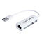 Manhattan USB-A Fast Ethernet Adapter, 10/100 Mbps Network, 480 Mbps (USB 2.0), Hi-Speed USB, RJ45, White, Three Year Warranty, Blister - Netzwerkadapter - USB 2.0 - Gigabit Ethernet x 1