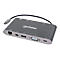 Manhattan USB-C Dock/Hub with Card Reader, Ports (x8): USB-C to HDMI, Audio 3.5mm, Ethernet, Mini DisplayPort, USB-A (x3) and USB-C, With Power Delivery (60W) to USB-C Port (Note add USB-C wall charger and USB-C cable needed), All Ports can be use...