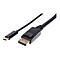 Manhattan USB-C to DisplayPort Cable, 4K@60Hz, 2m, Male to Male, Black, Three Year Warranty, Polybag - DisplayPort-Kabel - USB-C zu DisplayPort - 2 m