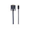 Manhattan USB-C to DVI-D Cable, 1080p@60Hz, 2m, Male to Female, Black, Compatible with DVD-D, Three Year Warranty, Polybag - Video-Adapterkabel - USB-C zu DVI-D - 2 m