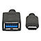 Manhattan USB-C to USB-A Cable, 15cm, Male to Female, Black, 5 Gbps (USB 3.2 Gen1 aka USB 3.0), 3A (fast charging), IF-Certified, SuperSpeed USB, Lifetime Warranty, Polybag - USB Typ-C-Kabel - USB-C zu USB Typ A - 15 cm