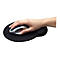 Manhattan Wrist Gel Support Pad and Mouse Mat, Black, 241 Ã— 203 Ã— 40 mm, non slip base, Lifetime Warranty, Card Retail Packaging - Mauspad mit Handgelenkpolsterkissen