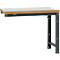 Manuflex aanbouw-werkbank Profi standaard, tafelblad kunststof, 1250 x 700 mm, antraciet