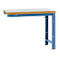 Manuflex aanbouw-werkbank Profi standaard, tafelblad kunststof, 1250 x 700 mm, briljantblauw