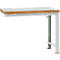 Manuflex aanbouw-werkbank Profi standaard, tafelblad kunststof, 1250 x 700 mm, lichtgrijs