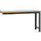Manuflex aanbouw-werkbank Profi standaard, tafelblad kunststof, 1750 x 700 mm, antraciet