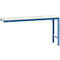 Manuflex aanbouwtafel UNIVERSAL Speciaal, 1750 x 800 mm, kunststof lichtgrijs, briljantblauw
