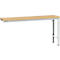 Manuflex aanbouwtafel UNIVERSAL Speciaal, 1750 x 800 mm, multiplex natuur, lichtgrijs