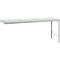 Manuflex aanbouwtafel UNIVERSAL Speciaal, tafelblad melamine, 2000 x 1000, lichtgrijs