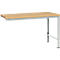Manuflex aanbouwtafel UNIVERSAL Speciaal, tafelblad multiplex, 1500 x 1000, lichtgrijs