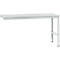 Manuflex aanbouwtafel UNIVERSAL Standaard, 1750 x 800 mm, kunststof lichtgrijs, lichtgrijs
