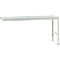 Manuflex aanbouwtafel UNIVERSAL Standaard, 2000 x 800 mm, kunststof lichtgrijs, lichtgrijs