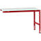 Manuflex aanbouwtafel UNIVERSAL Standaard, tafelblad kunststof, 1500 x 1000, robijnrood