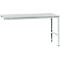 Manuflex aanbouwtafel UNIVERSAL Standaard, tafelblad kunststof, 1750 x 1000, lichtgrijs