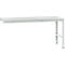 Manuflex aanbouwtafel UNIVERSAL Standaard, tafelblad kunststof, 2000 x 1000, lichtgrijs