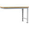 Manuflex Anbauwerkbank Profi Spezial, Tischplatte Kunststoff, 1500 x 700 mm, alusilber