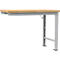 Manuflex Anbauwerkbank Profi Spezial, Tischplatte Multiplex, 1250 x 700 mm, alusilber