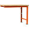 Manuflex Anbauwerkbank Profi Spezial, Tischplatte Multiplex, 1250 x 700 mm, rotorange