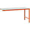 Manuflex Ansatztisch UNIVERSAL Spezial, Tischplatte Kunststoff, 1750x1000, rotorange