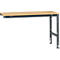 Manuflex Ansatztisch UNIVERSAL Standard, 1500 x 800 mm, Multiplex natur, anthrazit