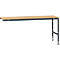 Manuflex Ansatztisch UNIVERSAL Standard, 2000 x 800 mm, Multiplex natur, anthrazit