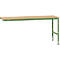 Manuflex Ansatztisch UNIVERSAL Standard, 2000 x 800 mm, Multiplex natur, resedagrün