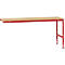 Manuflex Ansatztisch UNIVERSAL Standard, 2000 x 800 mm, Multiplex natur, rubinrot