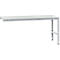 Manuflex Ansatztisch UNIVERSAL Standard, Tischplatte Kunststoff, 2000x1000, alusilber