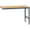 Manuflex Ansatztisch UNIVERSAL Standard, Tischplatte Multiplex, 1500x1000, anthrazit