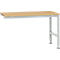 Manuflex Ansatztisch UNIVERSAL Standard, Tischplatte Multiplex, 1500x1000, lichtgraz