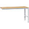 Manuflex Ansatztisch UNIVERSAL Standard, Tischplatte Multiplex, 1750x1000, alusilber