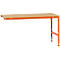 Manuflex Ansatztisch UNIVERSAL Standard, Tischplatte Multiplex, 1750x1000, rotorange