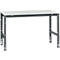 Manuflex Arbeitstisch UNIVERSAL Standard, 1500 x 1000 mm, Kunststoff lichtgrau, anthrazit